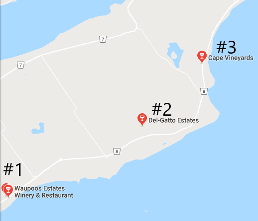 North Marysburgh Wine Tour Map