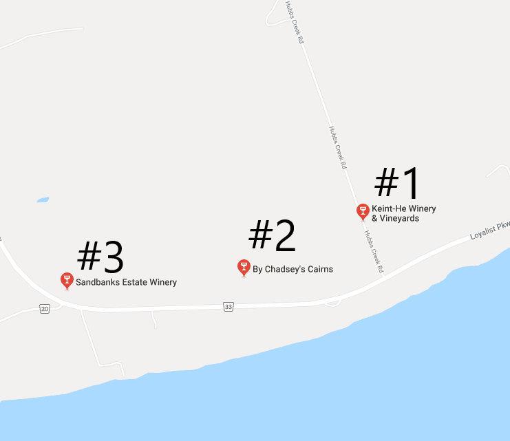 West Wellington Wine Tour Map