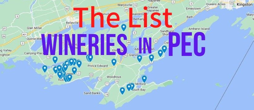 Complete Prince Edward County Winery List