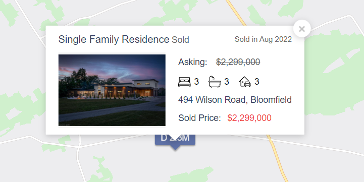 Highest priced sold home in Picton