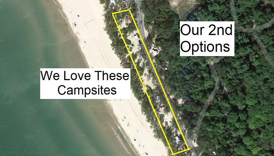 Best campsites at the Sandbanks