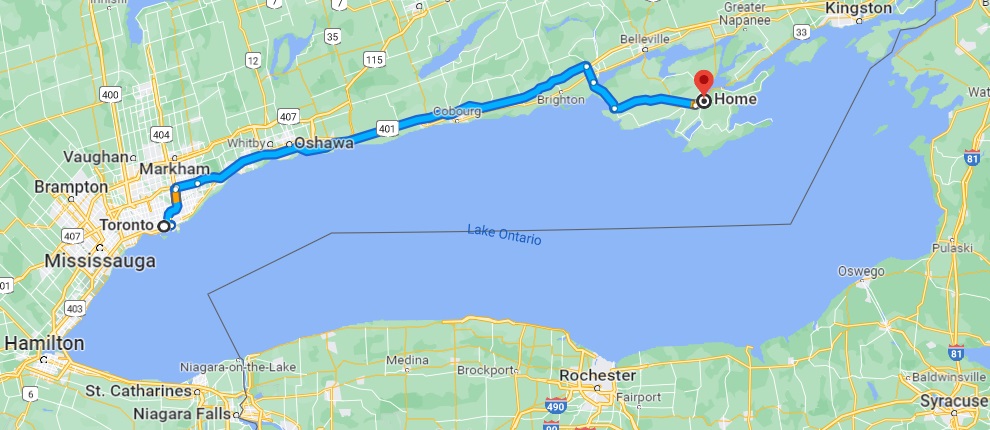 How To Get To Prince Edward County From Toronto