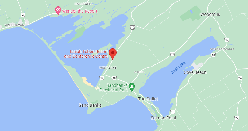Location of Isaiah Tubbs Resort