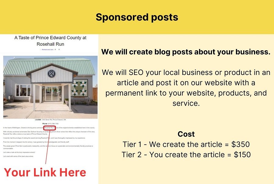 Sponsored posts