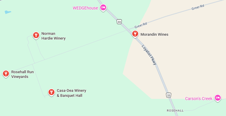 Ideal four-winery tour route