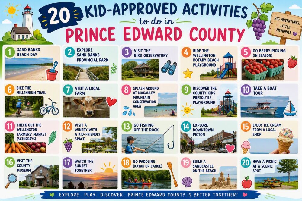 Family-Friendly Prince Edward County: 20 Kid-Approved Activities
