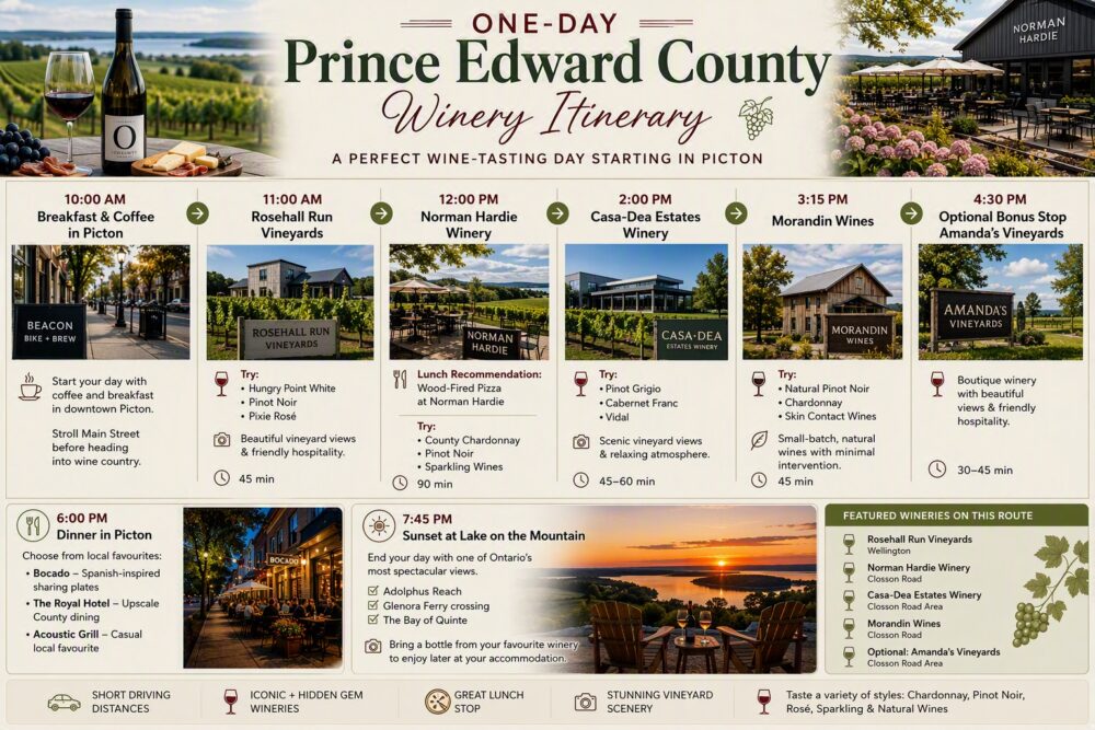 One-Day Prince Edward County Winery Itinerary Will Surprise You