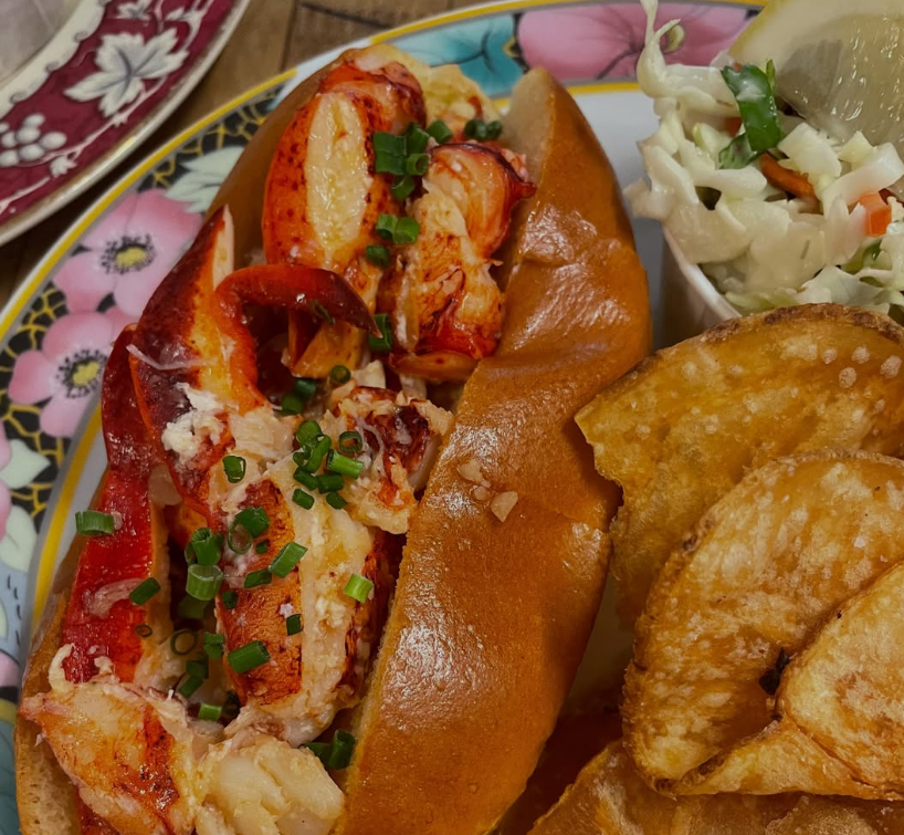 Hot buttered lobster rolls