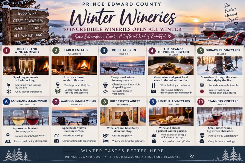 Winter Wine Touring: 10 Wineries That Are Open All Year That Keep the County Pouring
